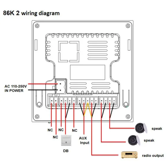 تاچ‌پنل صوتی SOS مدل JX86K