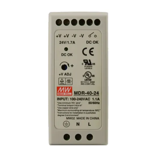منبع تغذیه مینول سری MDR-40-24