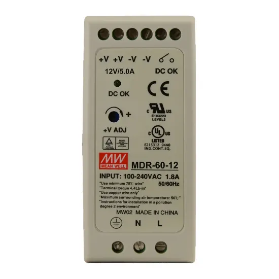 منبع تغذیه مینول سری MDR-60-12
