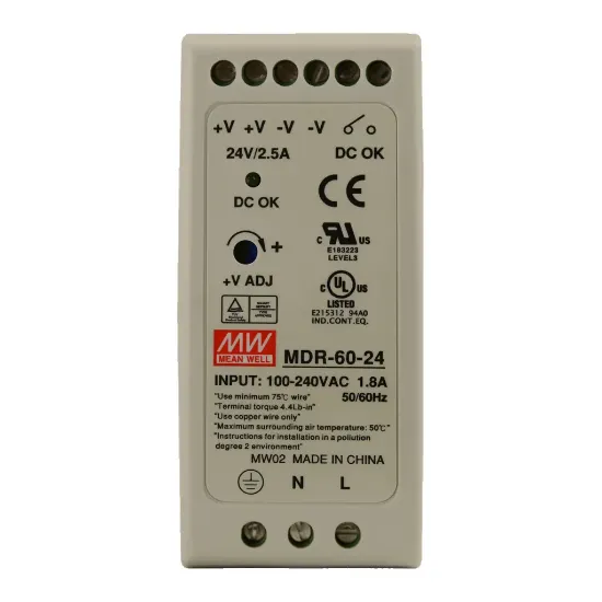 منبع تغذیه مینول سری MDR-60-24