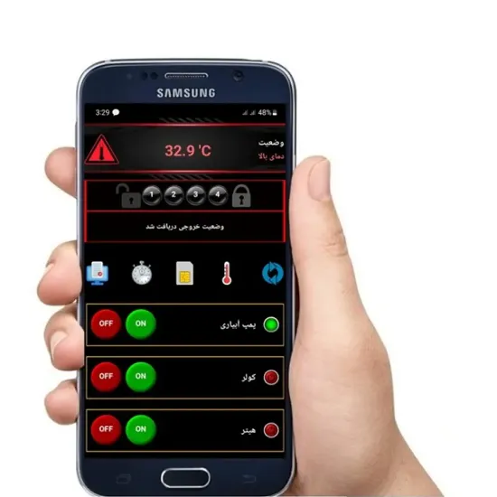 کنترل پیامکی 2 کانال ریموت دار ترونیکس مدل TS2