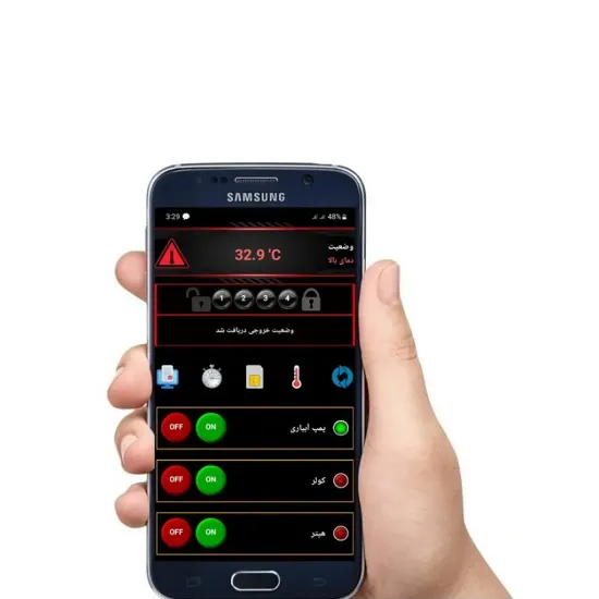 کنترل پیامکی 4 کانال ریموت دار ترونیکس مدل TR54