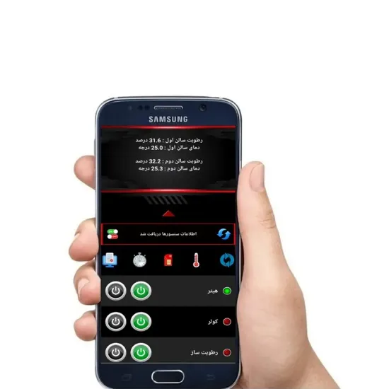کنترلر دما و رطوبت 2 سنسور ترونیکس مدل Mega4 pro