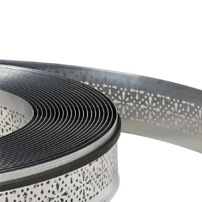 لبه چلنیوم نقره ای 9 سانت براق مشبک آلوتک