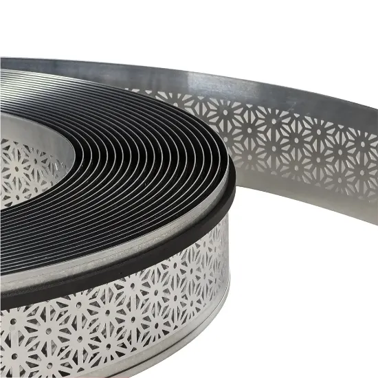 لبه چلنیوم نقره ای 9 سانت آینه ای تذهیب آلوتک