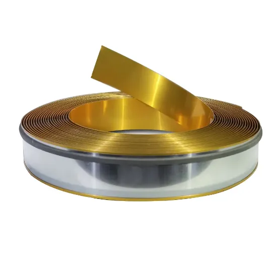 لبه چلنیوم طلایی 9 سانت براق ساده دایان