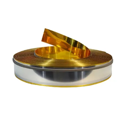 لبه چلنیوم طلایی 9 سانت آینه ای ساده دایان