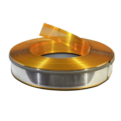 لبه چلنیوم طلایی 9 سانت براق پانچ دایره دایان