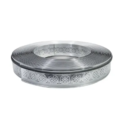 لبه چلنیوم نقره ای 7 سانت آینه ای پانچ سنتی دایان