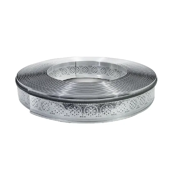 لبه چلنیوم نقره ای 7 سانت آینه ای پانچ سنتی دایان