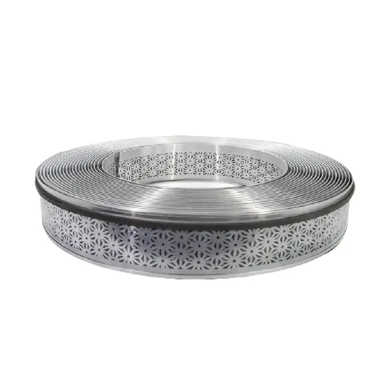 لبه چلنیوم نقره ای 9 سانت براق مشبک دایان