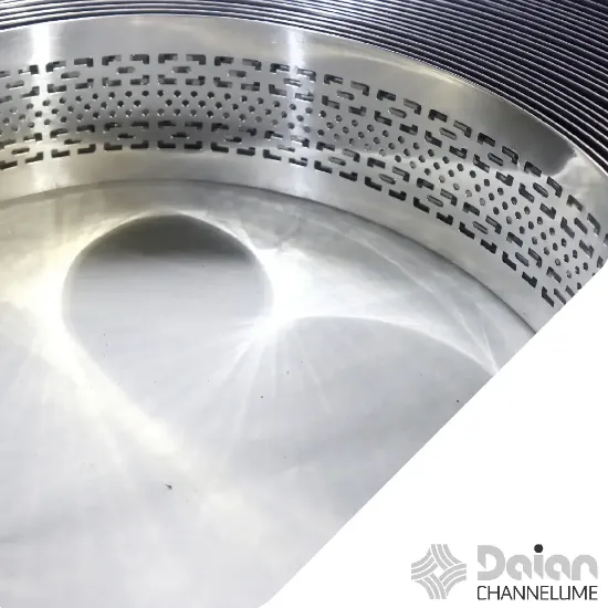 لبه چلنیوم نقره ای 9 سانت آینه ای سوپر ساید لایت دایان