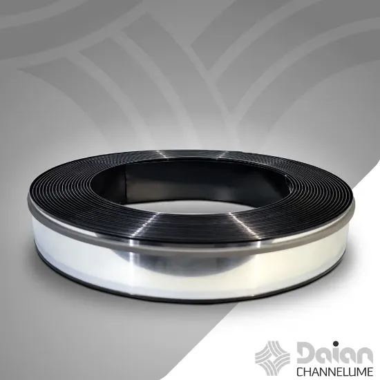 لبه چلنیوم مشکی 9 سانت آینه ای ساده دایان