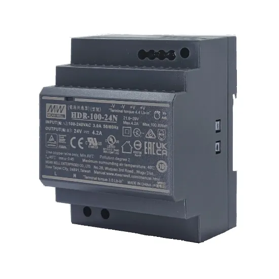 منبع تغذیه مینول سری HDR-100-24N