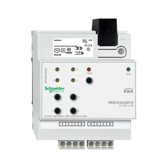 رله 4 کانال 10 آمپر اشنایدر کد MTN649204