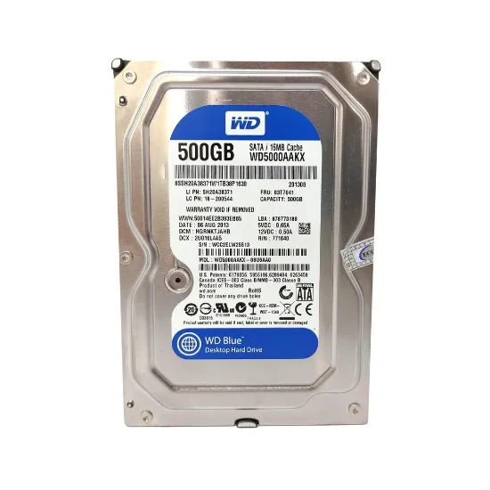 هارد اینترنال وسترن دیجیتال آبی مدل WD5000AAKX ظرفیت 500 گیگابایت