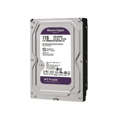 هارد اینترنال وسترن دیجیتال بنفش مدل WD10PURZ ظرفیت 1 ترابایت