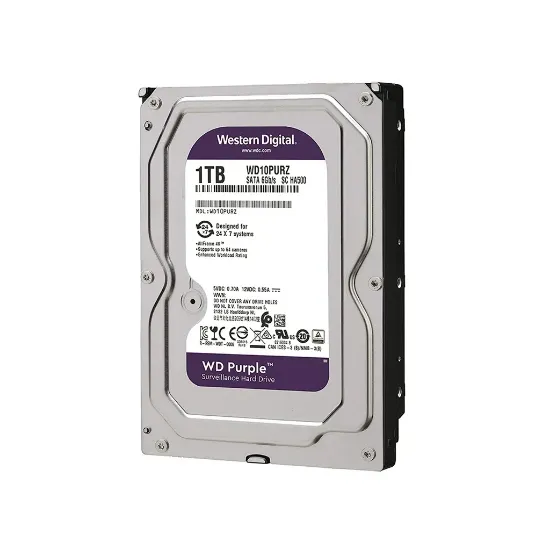 هارد اینترنال وسترن دیجیتال بنفش مدل WD10PURZ ظرفیت 1 ترابایت