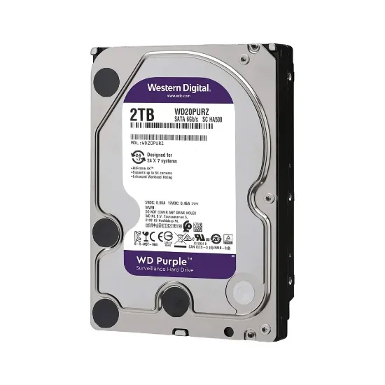 هارد اینترنال وسترن دیجیتال بنفش مدل WD20PURZ ظرفیت 2 ترابایت