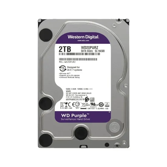 هارد اینترنال وسترن دیجیتال بنفش مدل WD20PURZ ظرفیت 2 ترابایت
