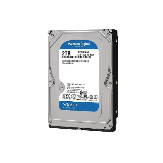 هارد اینترنال وسترن دیجیتال آبی مدل WD20EZAZ ظرفیت 2 ترابایت