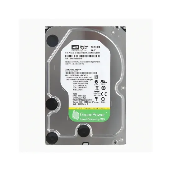 هارد اینترنال وسترن دیجیتال سبز مدل WD20EURX ظرفیت 2 ترابایت