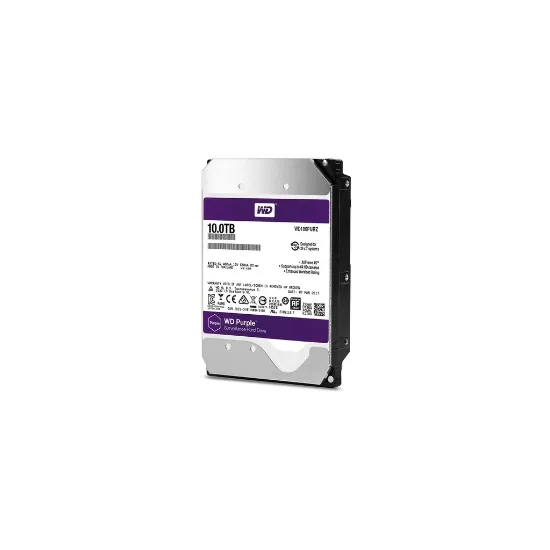 هارد اینترنال وسترن دیجیتال بنفش مدل WD100PURZظرفیت 10 ترابایت