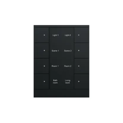 کلید هوشمند هشت پل ساده Tenton ABB رنگ مشکی کد SB/U8.0.1-885