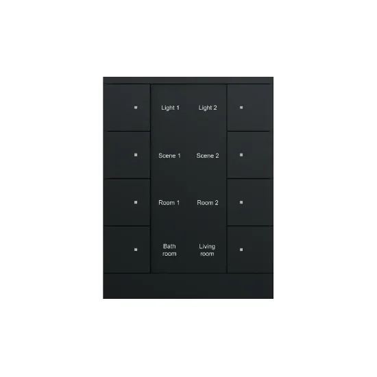 کلید هوشمند هشت پل ساده Tenton ABB رنگ مشکی کد SB/U8.0.1-885