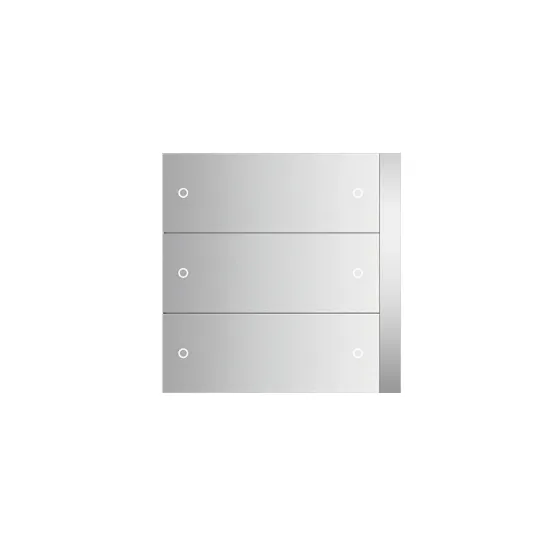 کلید هوشمند شش پل ساده PEONIA ABB رنگ نقره ای کد PEB/U3.0.1-131