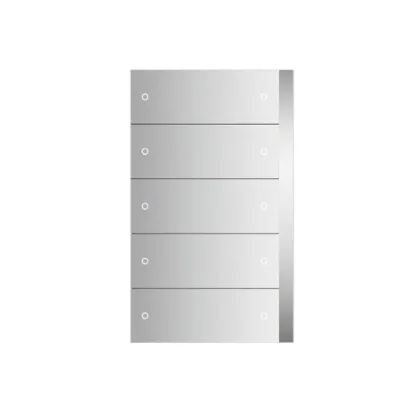 کلید هوشمند ده پل ساده PEONIA ABB رنگ نقره ای کد PEB/U5.0.1-131
