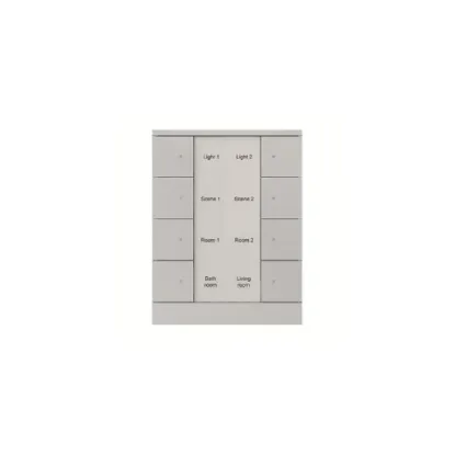 کلید هوشمند هشت پل ساده Tenton ABB رنگ نقره ای کد SB/U8.0.1-83