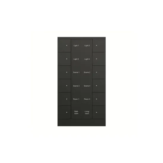 کلید هوشمند دوازده پل ساده Tenton ABB رنگ مشکی کد SB/U12.0.1-885