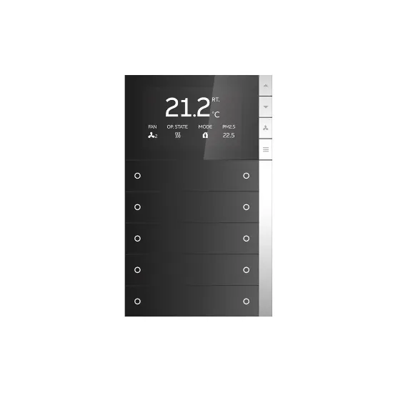 ترموستات هوشمند ده پل PEONIA ABB رنگ مشکی کد PEBR/U5.0.1-201