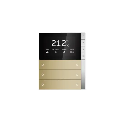 ترموستات هوشمند شش پل PEONIA ABB رنگ طلایی کد PEBR/U3.0.1-441