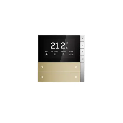ترموستات هوشمند چهار پل PEONIA ABB رنگ طلایی کد PEBR/U2.0.1-441