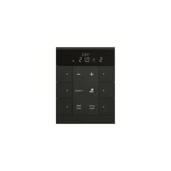 ترموستات هوشمند شش پل Slave Tenton ABB رنگ مشکی کد SBS/U6.0.1-885