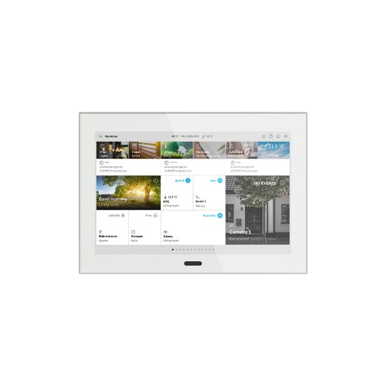 تاچ پنل 10 اینچ سفید ABB با فریم استیل کد STU/10.1.1.825