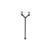 چراغ حیاطی و پارکی دو شعله زمرد نور مدل ZNE.G.228