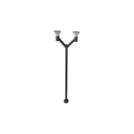 چراغ حیاطی و پارکی دو شعله زمرد نور مدل ZNE.G.228