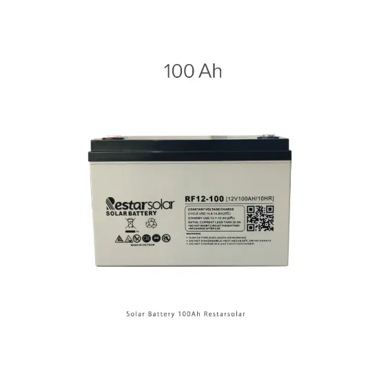 باتری 100 آمپر ساعت خورشیدی Restar solar
