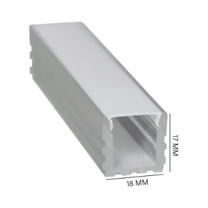 پروفیل روکار تک لاین 18mm (کد17)