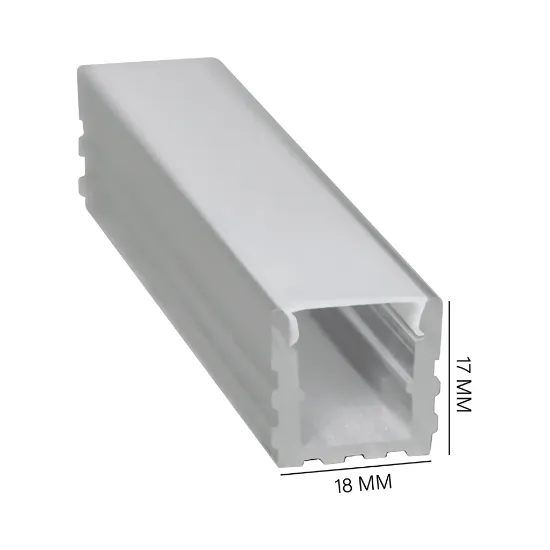 پروفیل روکار تک لاین 18mm (کد17)