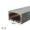 پروفیل روکار فنرخور چهار لاین 59mm کد 18
