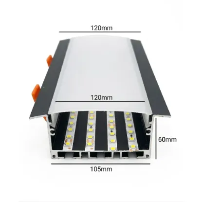 پروفیل توکار فنرخور شش لاین 75mm (کد30)