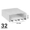 پروفیل روکار فنرخور 7 لاین 85mm کد 32 آلومینیومی