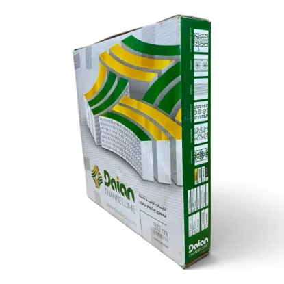تصویر  لبه چلنیوم مشکی 9 سانت آینه ای پانچ فلاور لایت دایان
