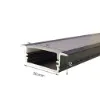 پروفیل لاین نوری توکار کنافی فنرخور سه لاین 30mm (کد38)