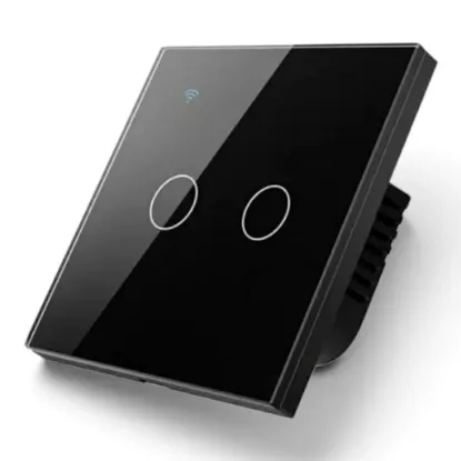 تصویر  کلید لمسی دو پل wifi وایفای benica