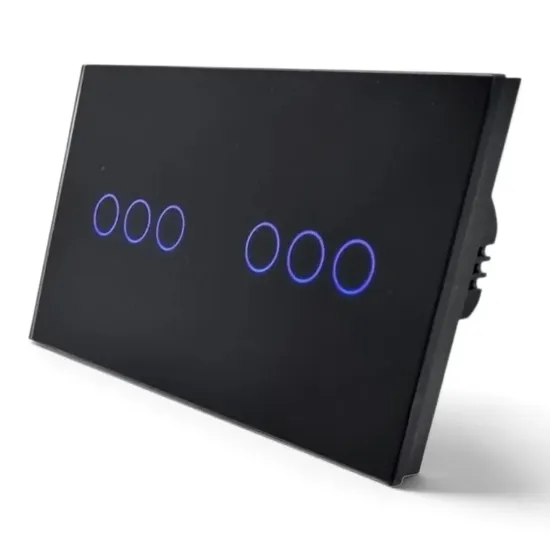تصویر  کلید لمسی شش پل zigbee زیگبی Benica